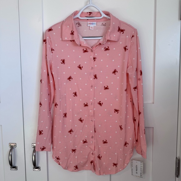 LuLaRoe Tops - NWT LuLaRoe Valentina Women's Shirt Size XS Pink Long Sleeve Button Down Top